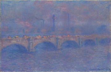 Waterloo Bridge, Sunlight Effect Artwork by Claude Oscar Monet