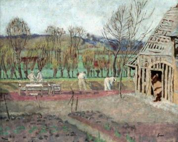 Les cinq maçons Artwork by Laura Sylvia Gosse