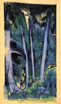 Firs Artwork by Ernst Ludwig Kirchner