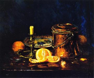 Still Life With Oranges Artwork by Joseph Kleitsch