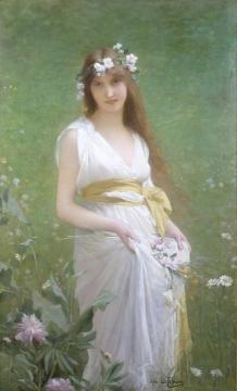 Springtime Artwork by Jules Joseph Lefebvre