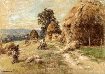 Haystacks Artwork by Leon Augustin Lhermitte