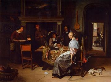 The Cardplayers Artwork by Jan Steen