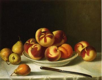 Still Life with Peaches and Pears Artwork by John F. Francis