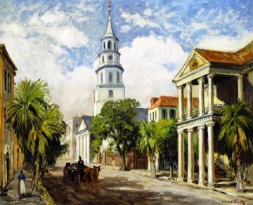 Meeting Street Artwork by Alfred Hutty