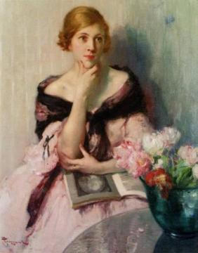 Deep in Thought Artwork by Fernand Toussaint