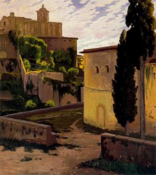 Gerona Artwork by Santiago Rusiñol Prats