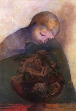 Child with a Cup Artwork by Odilon Redon