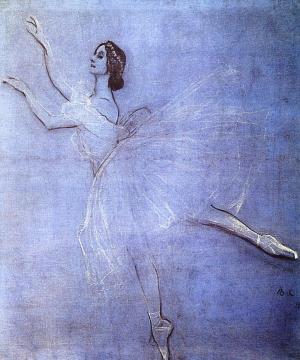 Anna Pavlova In The Ballet Sylphyde Artwork by Valentin Serov