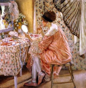 Before Her Appearance (la Toilette) Artwork by Frederick Carl Frieseke
