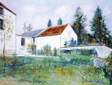The Garden in Domremy (Vosges) Artwork by Maurice Utrillo
