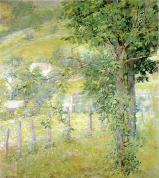 Hillside in Summer Artwork by Robert Lewis Reid