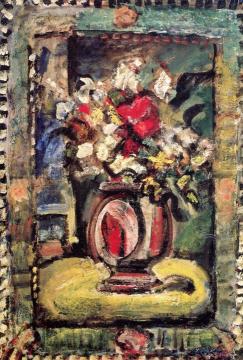 Decorative Flowers Artwork by Georges Rouault