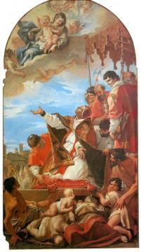 Pope Gregory the Great before Virgin Artwork by Sebastiano Ricci