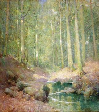 Through the Woods Artwork by Emil Carlsen
