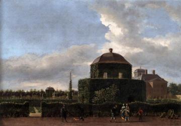 The Huis ten Bosch at The Hague and Its Formal Garden (View from the East) Artwork by Jan van der Heyden