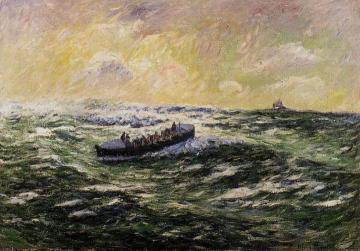 Lifeboat at Audierne Artwork by Henry Moret