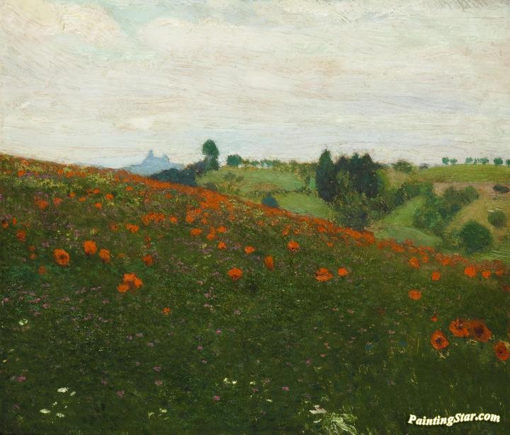 A Landscape below the Ruin of Trosky Castle Artwork by František Kaván