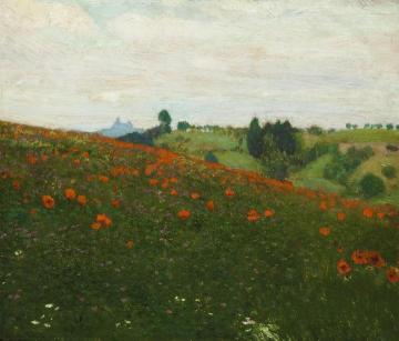 A Landscape below the Ruin of Trosky Castle Artwork by František Kaván