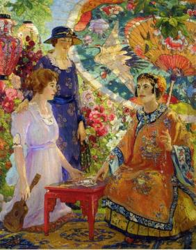 Fortune Teller Artwork by Colin Campbell Cooper