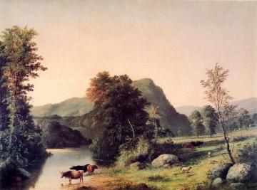 Landscape with Cattle Artwork by George Henry Durrie