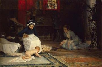 In The Nursery Artwork by Albert Edelfelt