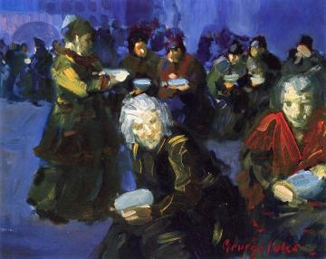 The Bread Line Artwork by George Benjamin Luks