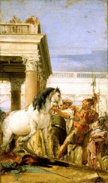 Alexander And Bucephalus Artwork by Giovanni Battista Tiepolo