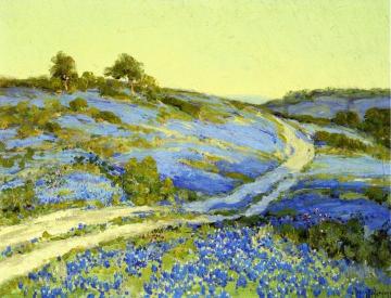 Bluebonnets, Late Afternoon Artwork by Julian Onderdonk