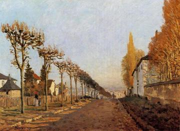Chemin De La Machine, Louveciennes Artwork by Alfred Sisley
