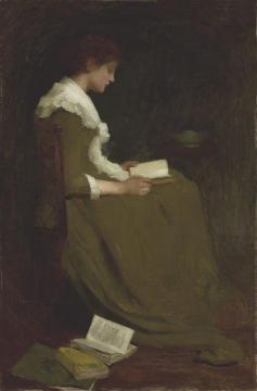 Girl reading Artwork by Isabel Codrington
