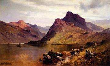 Stronachlacher, the Birthplace of Rob Roy Artwork by Alfred de Breanski, Sr.