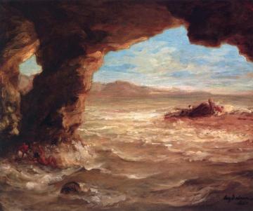 Shipwreck on the Coast Artwork by Eugène Delacroix