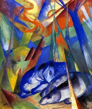 Sleeping Animals Artwork by Franz Marc