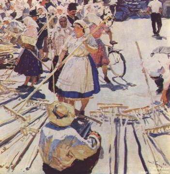 The Haymakers Artwork by Tatiana Yablonskaya