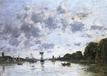 The Meuse at Dordrecht Artwork by Eugène-Louis Boudin
