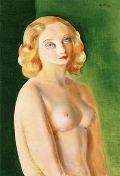 Nude Bust Artwork by Moise Kisling