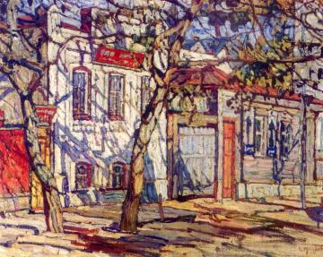Street Scene Artwork by Abraham A. Manievich