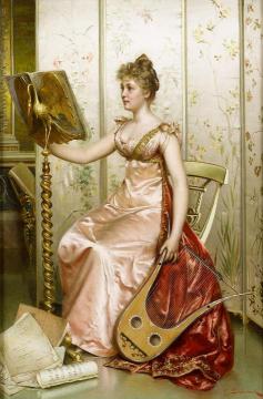 The Recital Artwork by Charles Joseph Frederick Soulacroix