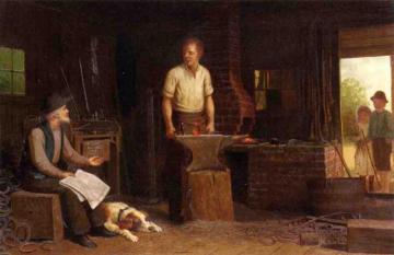 The Blacksmith's Shop Artwork by Samuel S. Carr