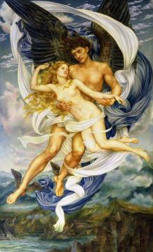 Boreas and Oreithyia Artwork by Evelyn de Morgan