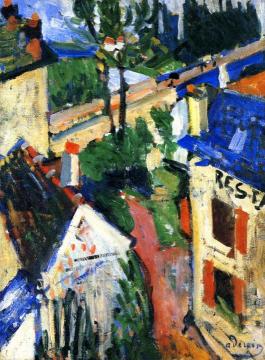 Restaurant at Le Pecq Artwork by Andre Derain