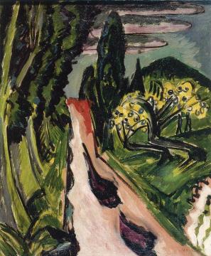 Taunus Road Artwork by Ernst Ludwig Kirchner