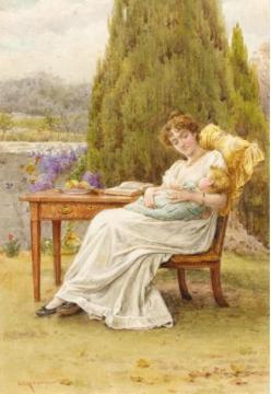 Mother and Child Artwork by George Goodwin Kilburne
