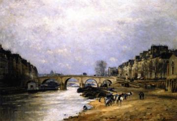 The Seine at Pont Marie Artwork by Stanislas Lepine