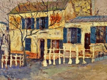 The Lapin Agile Artwork by Maurice Utrillo