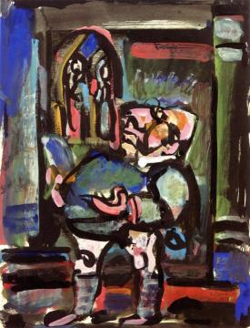 The Pedagog Artwork by Georges Rouault