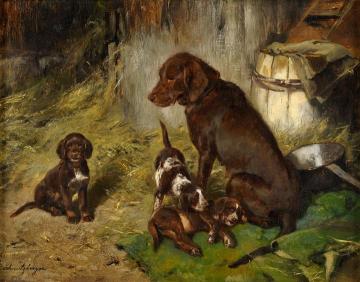 The Proud Mother Dog Artwork by Josef Schmitzberger