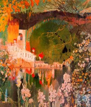 Detall Murals De La Casa Trinxet Artwork by Joaquin Mir Trinxet