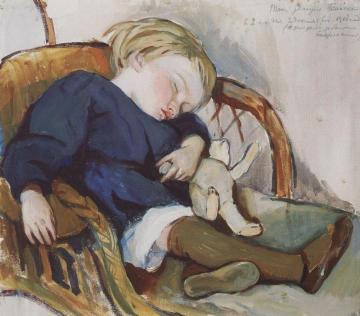 Eugene Serebriakov Sleeping Artwork by Zinaida Serebriakova
